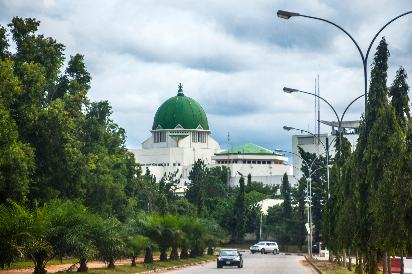 Government buildings in Abuja, Nigeria.